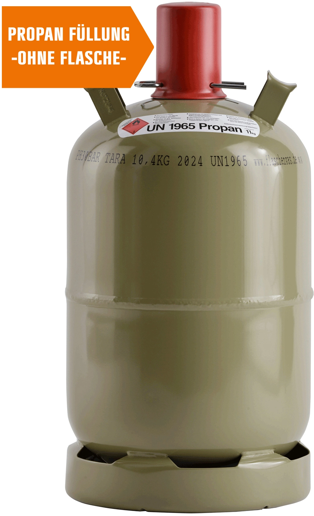 Gasflaschenroller für 1 x 11 kg Propangasflaschen mit Schlauch- und -  MEILLER